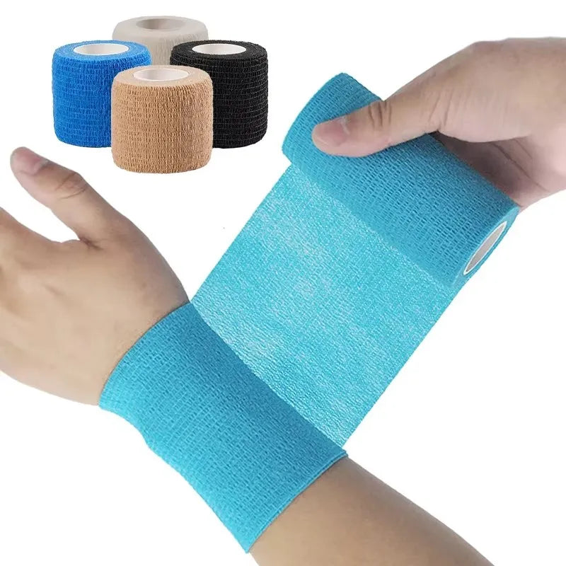 1/6pcs Colorful Athletic Wrap Tape Self Adhesive Elastic Bandage Elastoplast Sports Protector Knee Finger Ankle Palm Shoulder