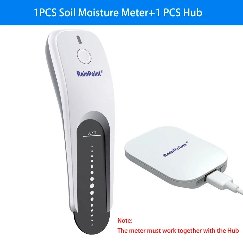 Wifi Smart Soil Moisture Meter,3-in-1 Soil Moisture/Temperature/Light Tester, Wireless Soil Moisture Sensor For Garden