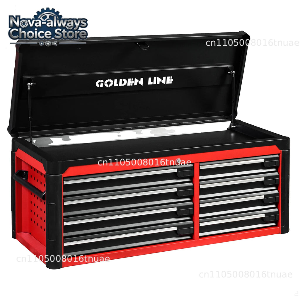 Gold wire high-grade 8-drawer metal steel storage trolley can be customized OEM garage roller tool cabinet workshop