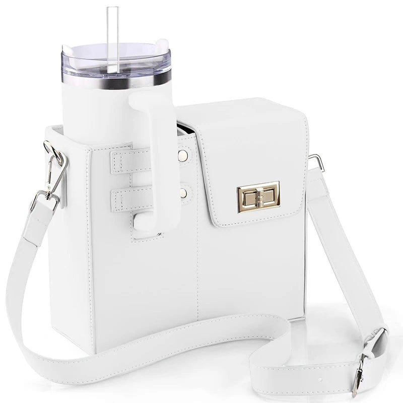 Outdoor Water Bottle Bag Portable Crossbody Multifunctional Universal Protection Pouch Single Shoulder Solid Color Storage