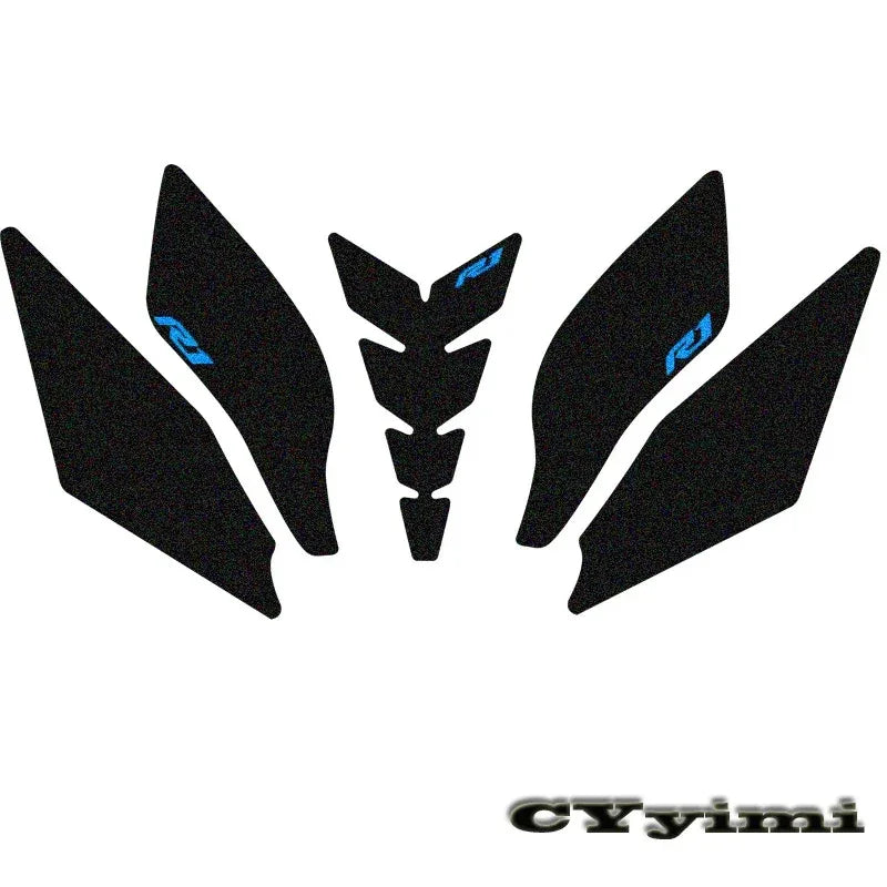 For YZF R1 R1M YZFR1 2015 - 2021 Motorcycle Accessories Side Fuel Tank Pads Protective Stickers Knee Grip Traction Pad