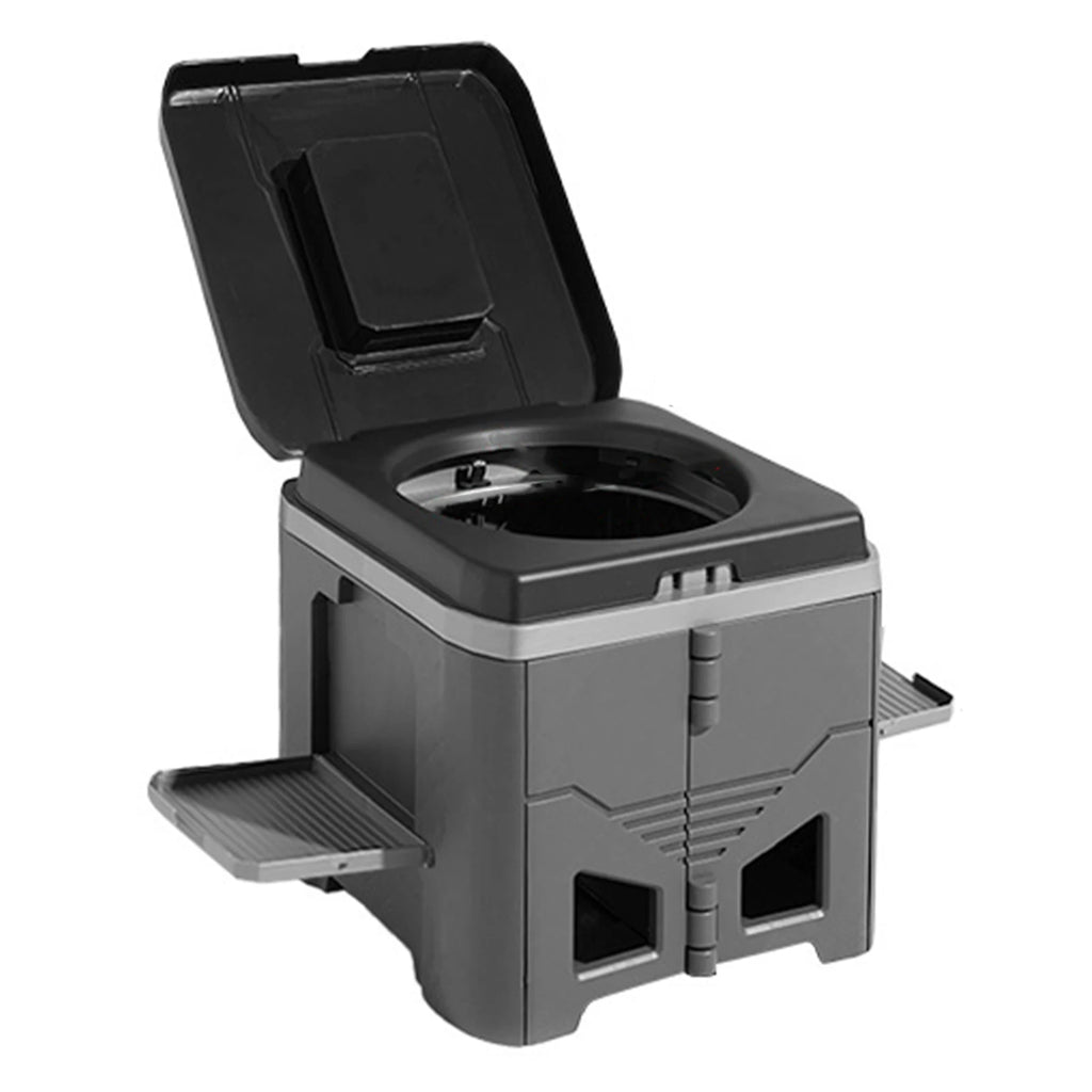 Portable Folding Toilet for Car Hiking Emergency Camping Toilet Stool Odor-proof Outdoor Mobile Toilet with Lid Travel Potty