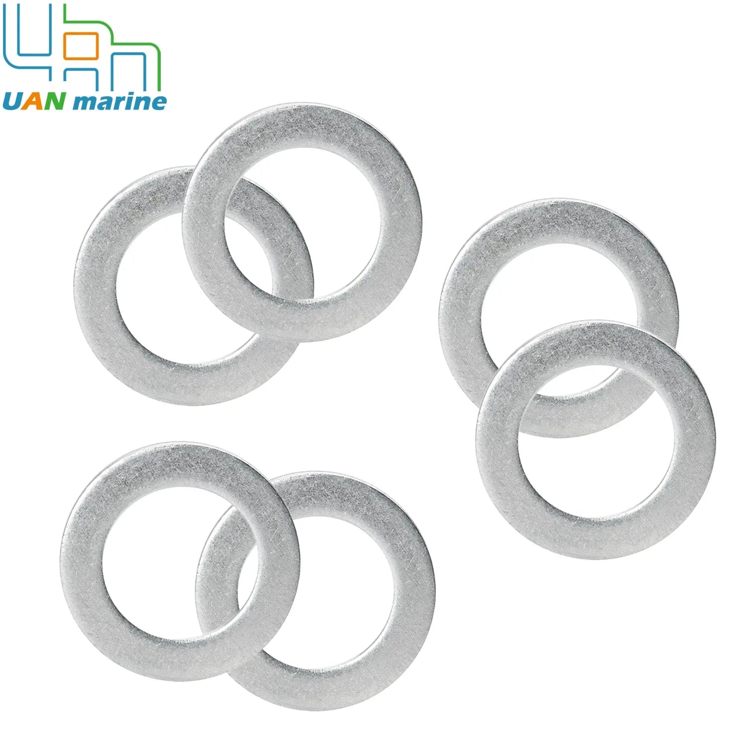 6 Pcs 90430-14M09-00 Oil Drain Plug Gasket 20 mm for Yamaha 100 115 150  HP Outboard Engine F100 F115 F150 F15 90430-14228
