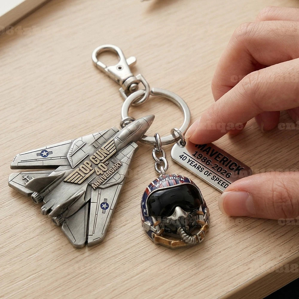 Top Gun 40th Anniversary Keychain & Duck ,Home Desktop Decorations Small Gift 2026 New 40th Anniversary Fan Exclusive Gift