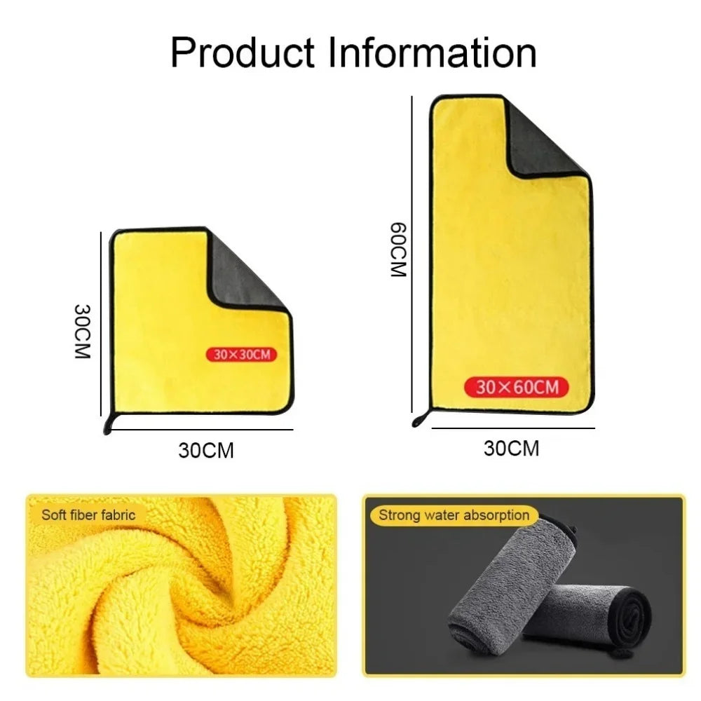 5PCS/10PCS Microfiber Towel Car Microfiber Cloth Wash Towel Microfiber Cleaning Cloth Car Wash Drying Towel Auto Detailing