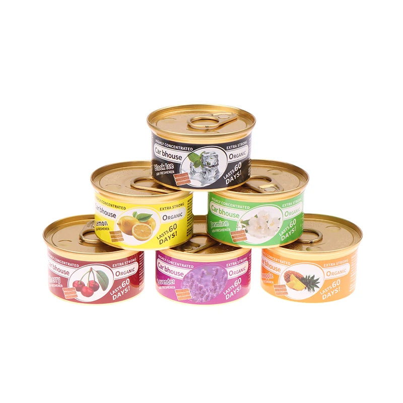 Car Aromatherapy Wooden Blocks Canned Shaped Deodorizing Fiber Air Freshener Auto Aromatherapy Car Interior Deodorant Supplies
