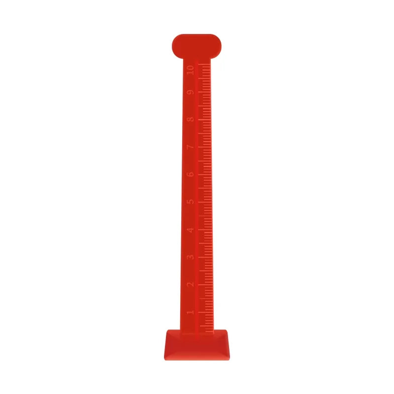 10mm Red Self-Adhesive Leveling Pins - Concrete & Epoxy Floor Level Pegs, Height Markers for Self-Leveling Construction, 100
