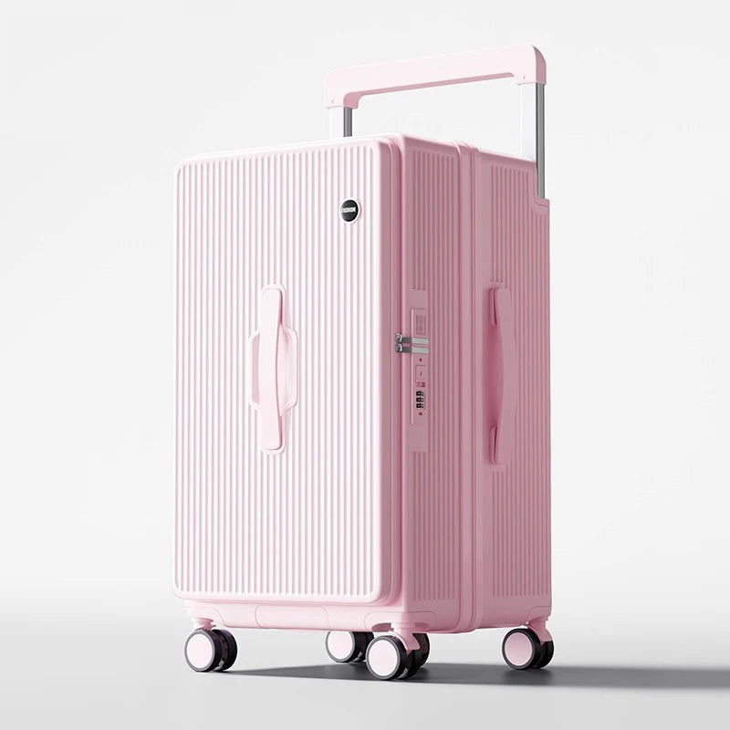 KLQDZMS Rolling Luggage Oversized Capacity Trolley Case ABS+PC Boarding Box 20"24"26"28"30"32 Inch Women's Travel Suitcase