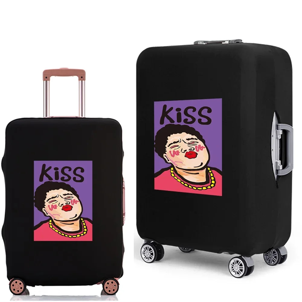 Luggage Case Suitcase Protective Cover 2022 New Funny Pattern Travel Elastic Luggage dust-proof Cover Apply 18-28 Suitcase