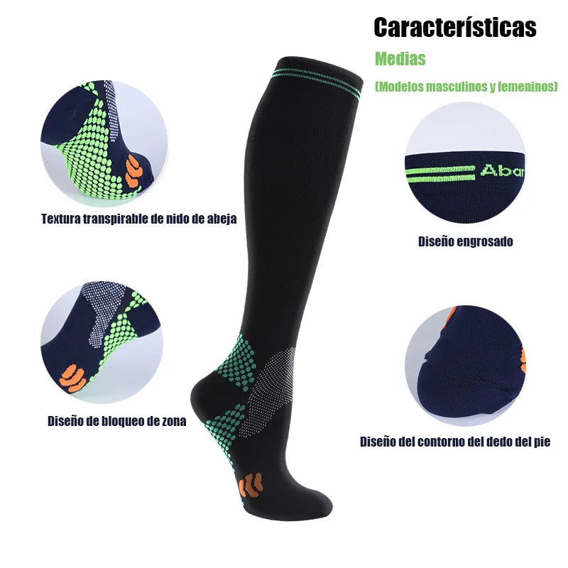 1Pair Compression Socks Medical Nursing Stockings For Flight Travel Maternity Pregnancy Edema Diabetes Varicose Veins 20-30 Mmhg