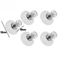 25/32/41/50mm Transparent Suction Cup Hook with Screws Self Adhesive Mushroom Head Sucker Pads Hooks Waterproof Wall Holders