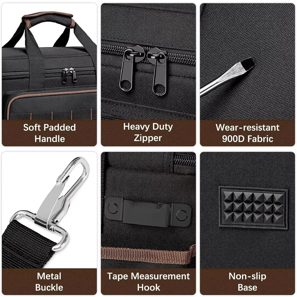 Tool Bag Multifunctional And Large-capacity Work Organizer For Handyman Carpenter Durable Portable Tool Storage Bag