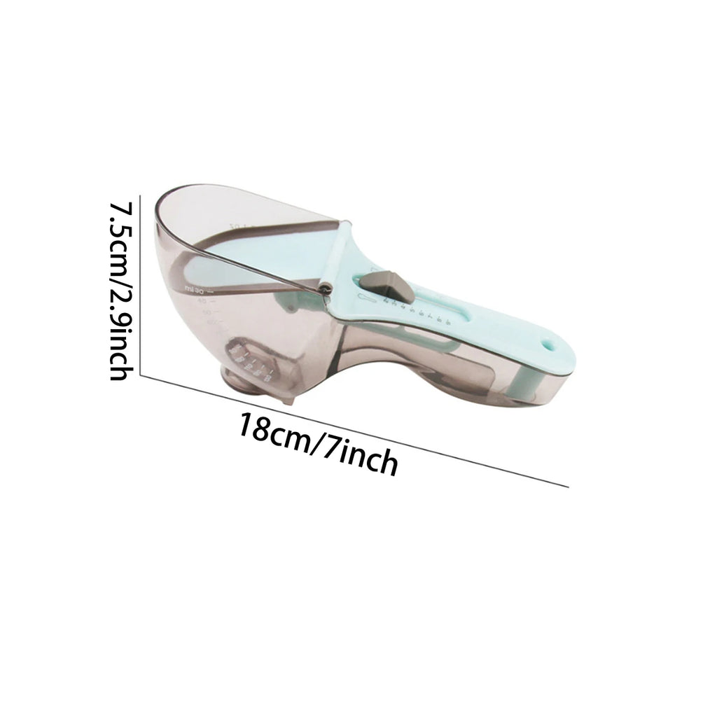 Adjustable measuring spoon baking plastic measuring spoon kitchen tool plastic scale measuring spoon adjustable measuring spoon