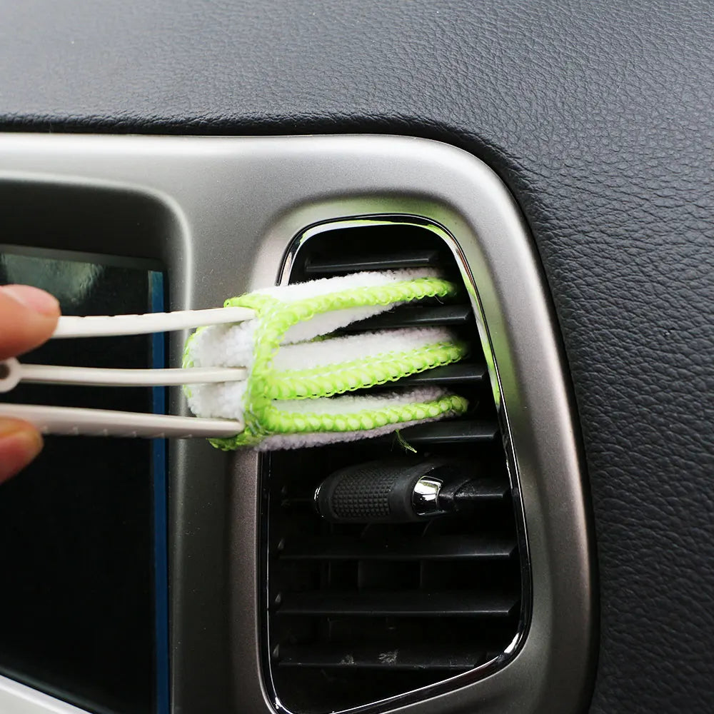 Auto Car Brush Cleaning Tool Auto Air Conditioner Vent Blinds Cleaner Interior Cleaning Keyboard Blind Brush Car Accessories