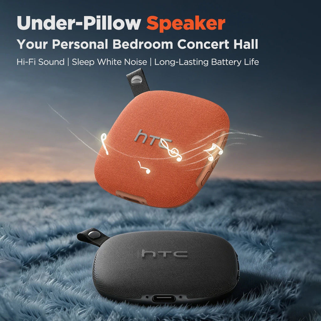 HTC WS01 Pillow Speaker Bluetooth  Built-in White Noise Sound Ultra-Thin Portable Wireless Speaker For Side Sleeper Long Battery