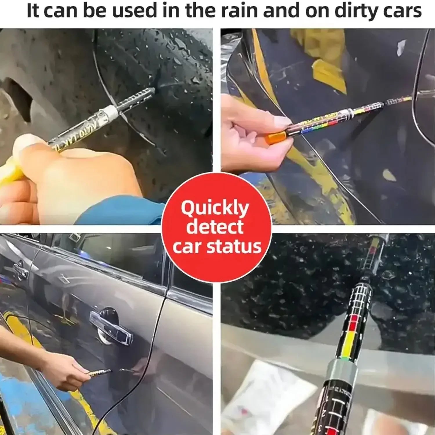 Neues Upgrade Car Paint Test Thickness Tester Meter Gauge Auto Paint Crash Check Test Paint Tester with Magnetic Tip Scale