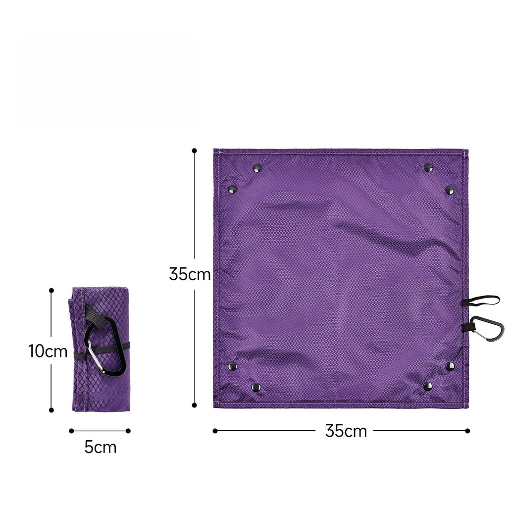 Folding Seat Cushion Outdoor Portable Ultra Light Small Ground Pocket Tray Storage Camping Music Festival Moisture-proof Pad