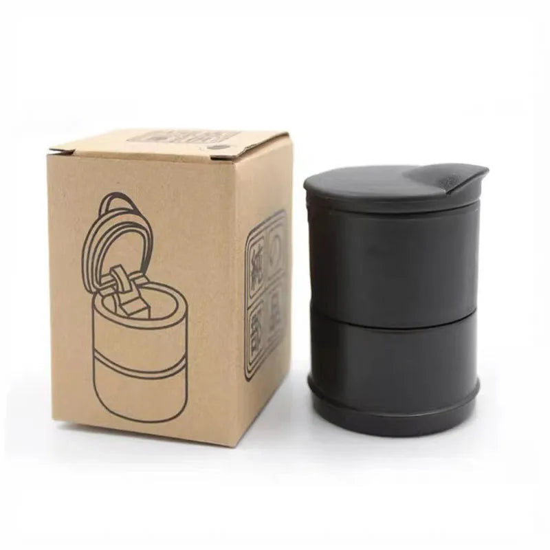 Flame Retardant Car Ashtray - Portable Ash Collector for Vehicles, Trucks & Home Use - Non-LED Interior Accessory