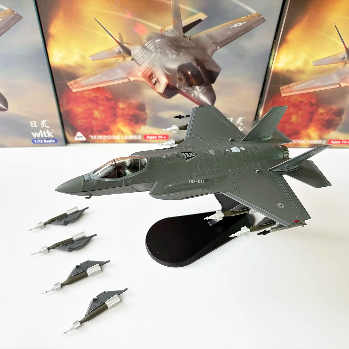 1/72 Scale US Army F-35 F-35A F35 Lightning II Joint Strike Jet Fighter Diecast Metal Finished Plane Model Collection Ornament