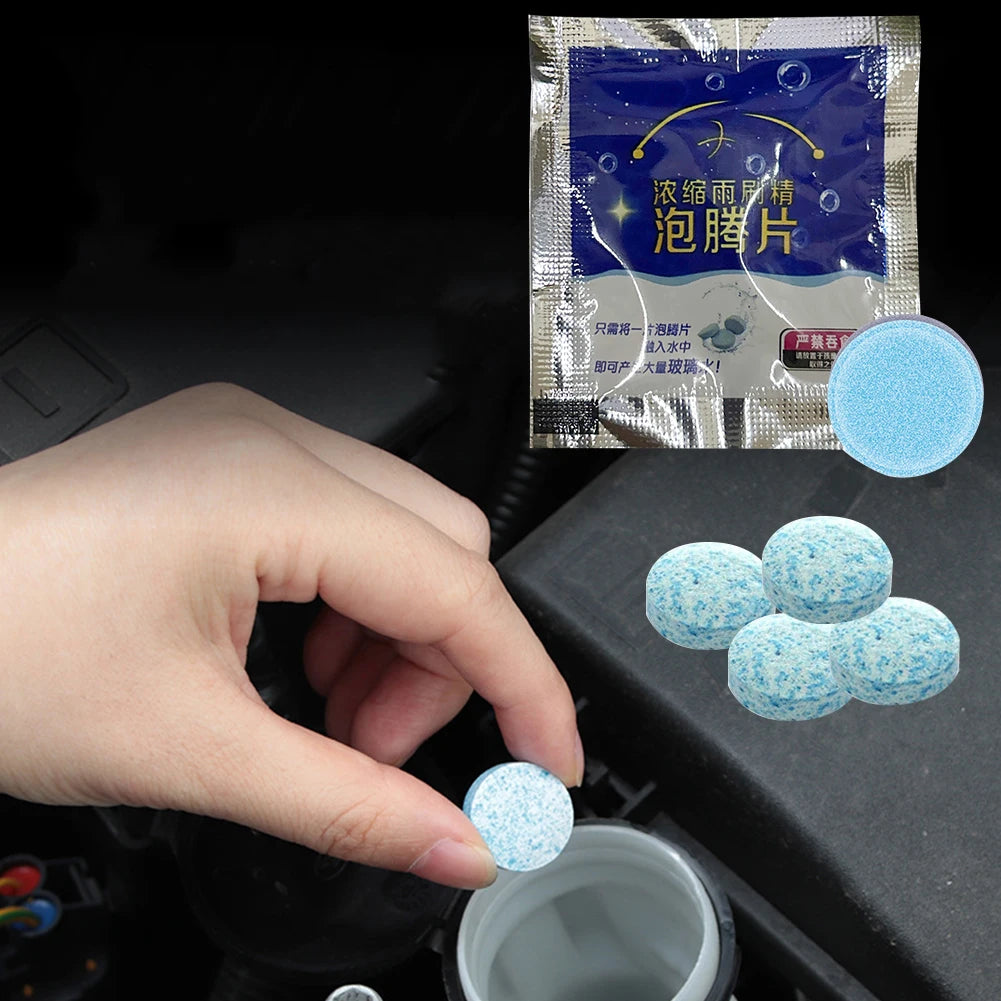 200/50-1Pcs Car Windshield Cleaners Effervescent Tablets Windscreen Window Glass Dust Wiper Car Wash Tool For Car Accessories