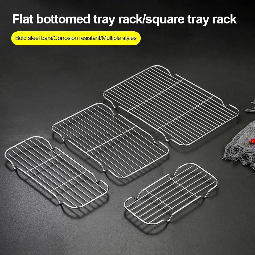 New Stainless Steel Cooling Rack Non-stick Silver Baking Tray BBQ Tray