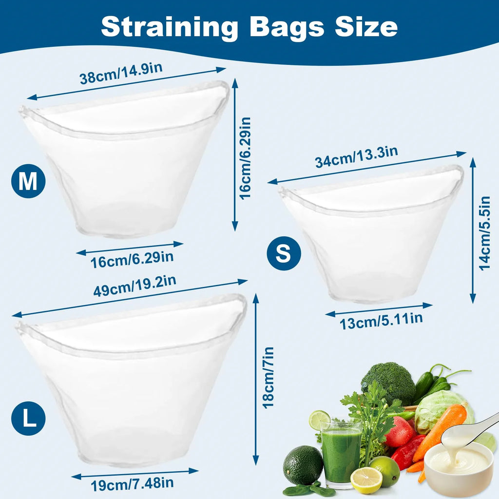 Kitchen Fine Mesh Vegetable Dehydrator Reusable Food Strainer Home Durable Juice Squeezer Bag Easy Clean Kitchen Gadget