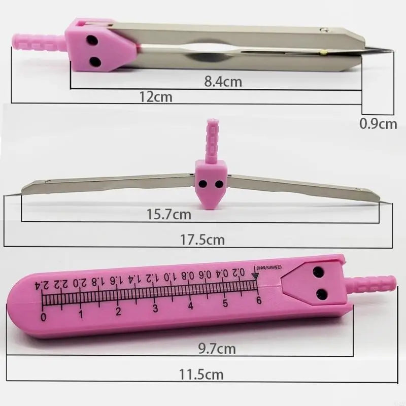 EKGECG Nurse or Doctor Caliper Divider for Measuring Electrocardiographs EKGCalipers 0‑2.4in Ruler Nursing
