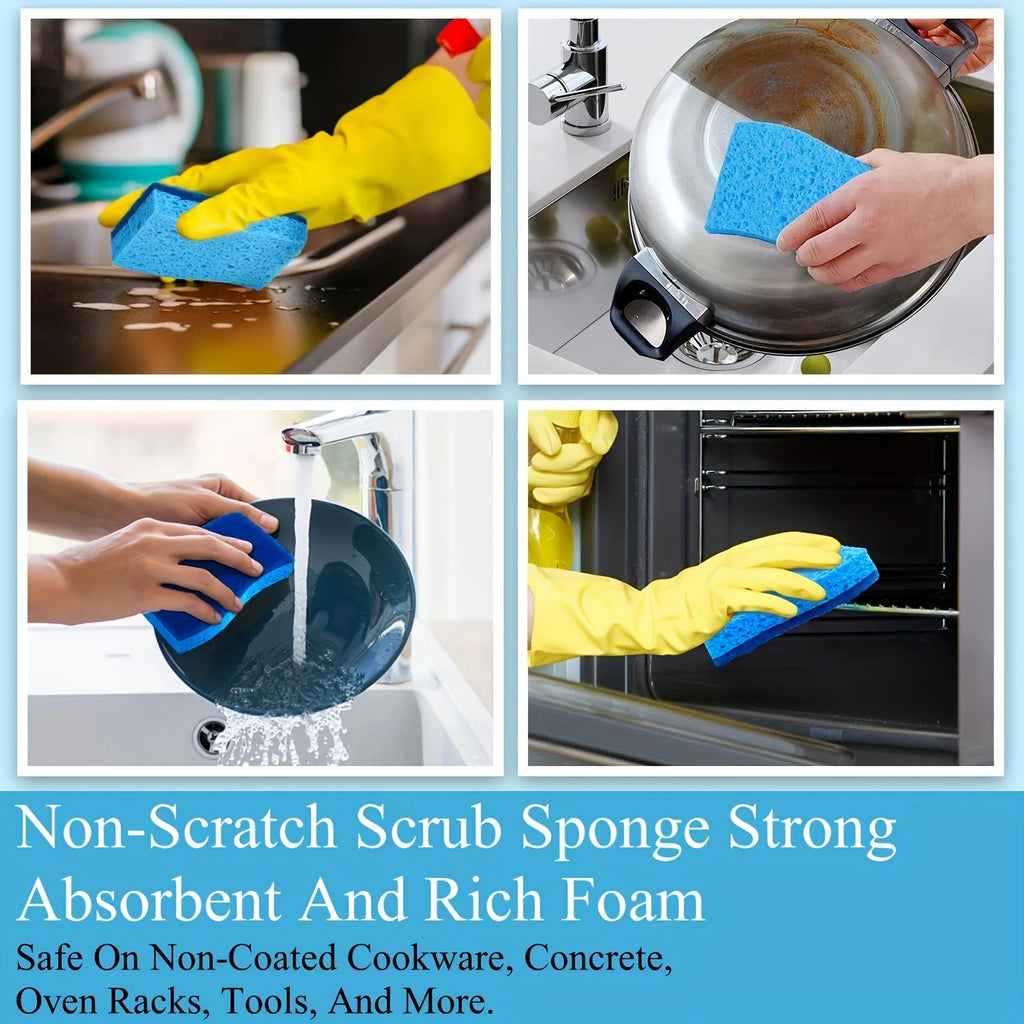 6/12PCS/SET Dishwashing Sponge,Multifunctional Cleaning Sponge,Double Sided Dishcloth for Home Cleaning,Dishwashing Sponge