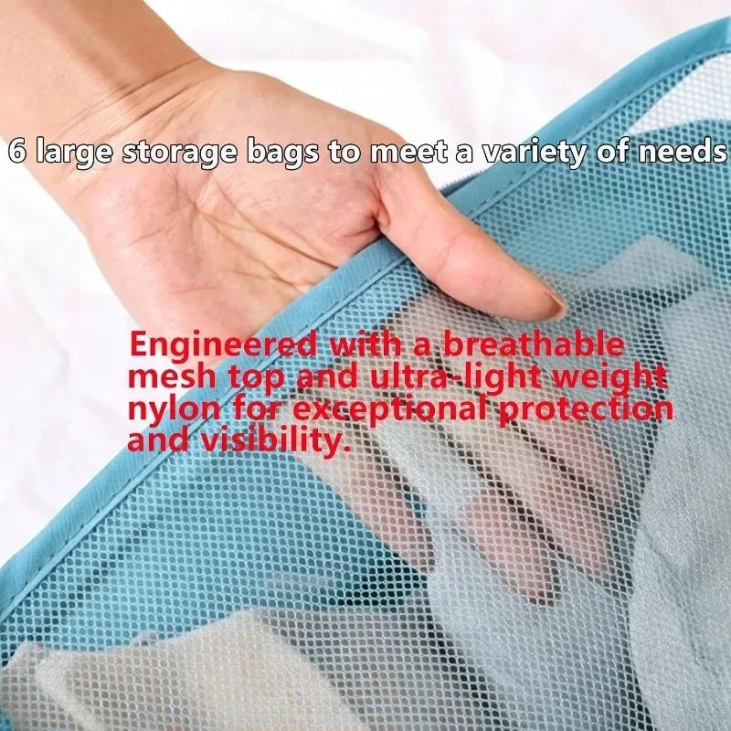 For Travel & Home Luggage Packing Large Capacity Suitcase Organiser Bags Portable Lightweight Breathable Material