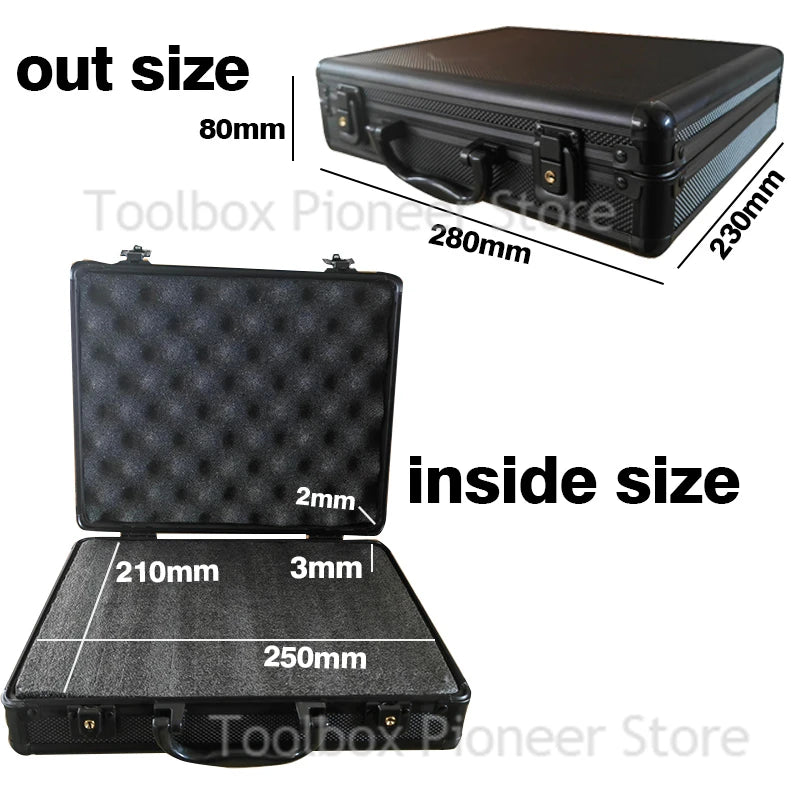 Foam Tool Box Organizer Aluminum Suitcase Tool Case for Mechanic Hardware Toolbox Storage Boxes Hard Case Tool Box Flight Case