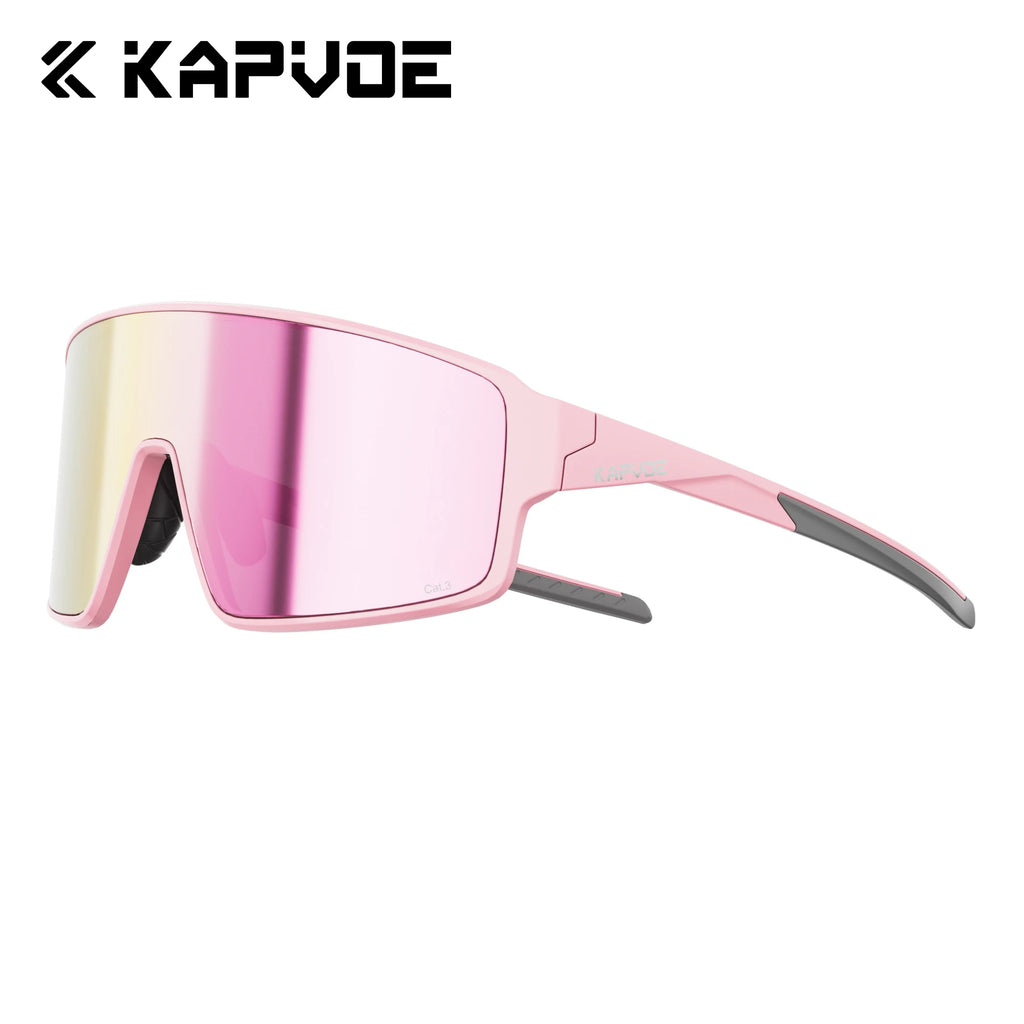 KAPVOE New Hiking Eyewear Cycling Sunglasses Men UV400 Sports MTB Outdoor Goggles Bicycle UV400 Women Running Windproof Glasses