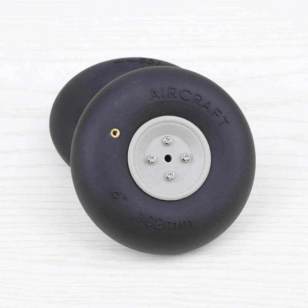 RC Aircraft Accessories Inflatable Rubber Wheel Durable Fixed Wing Tire Easy Installation for Model Airplane Wheel