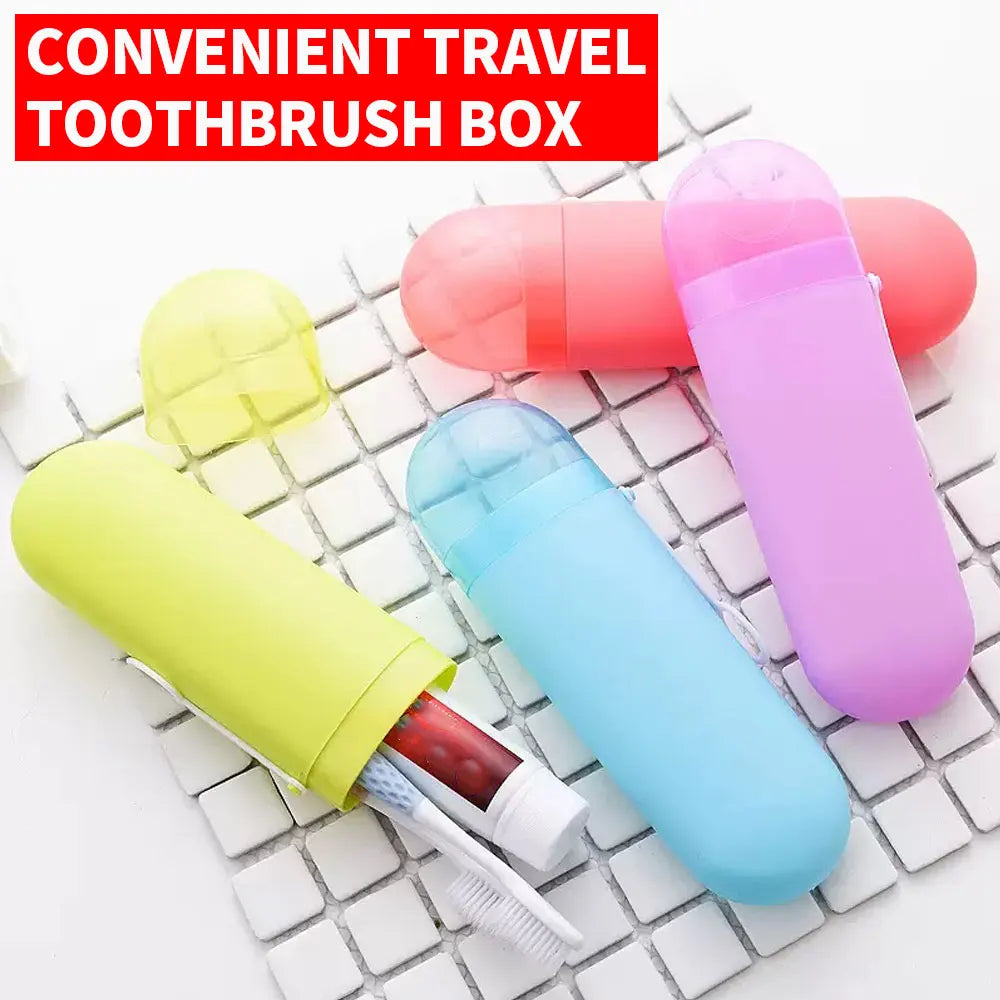 1PC Travel Convenience Toothbrush Box, Toothbrush Box, Toothpaste Comb, etc. Suitable for Personal Care Toothbrush Travel Contai