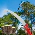 2 types of multi-functional hand saws for pruning trees and outdoor gardening, with stainless steel serrated blades