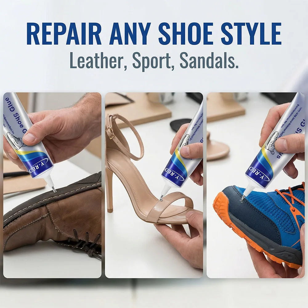  Strong Fast Dry Waterproof Shoe Repair Glue 25/60ml Universal Adhesive for Sneakers Boots Leather Shoes