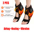 Wireless Air Pressure Ankle Massager Electric Heating Vibration Massage Airbag Compression Foot Ankle Muscle Relaxation Care