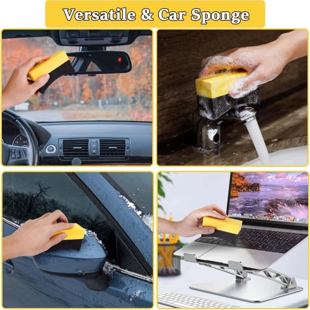 1-30Pcs Car Wheel Polishing Waxing Sponge Brush Tire Cleaning Wiper Sponge Pad Car Wash Wiper Cleaning Tool Car Wash Accessories
