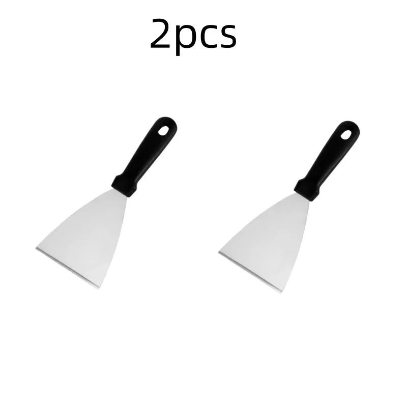 Stainless Steel Metal Griddle Spatula Hamburger Scraper Pancake Great for BBQ Grill