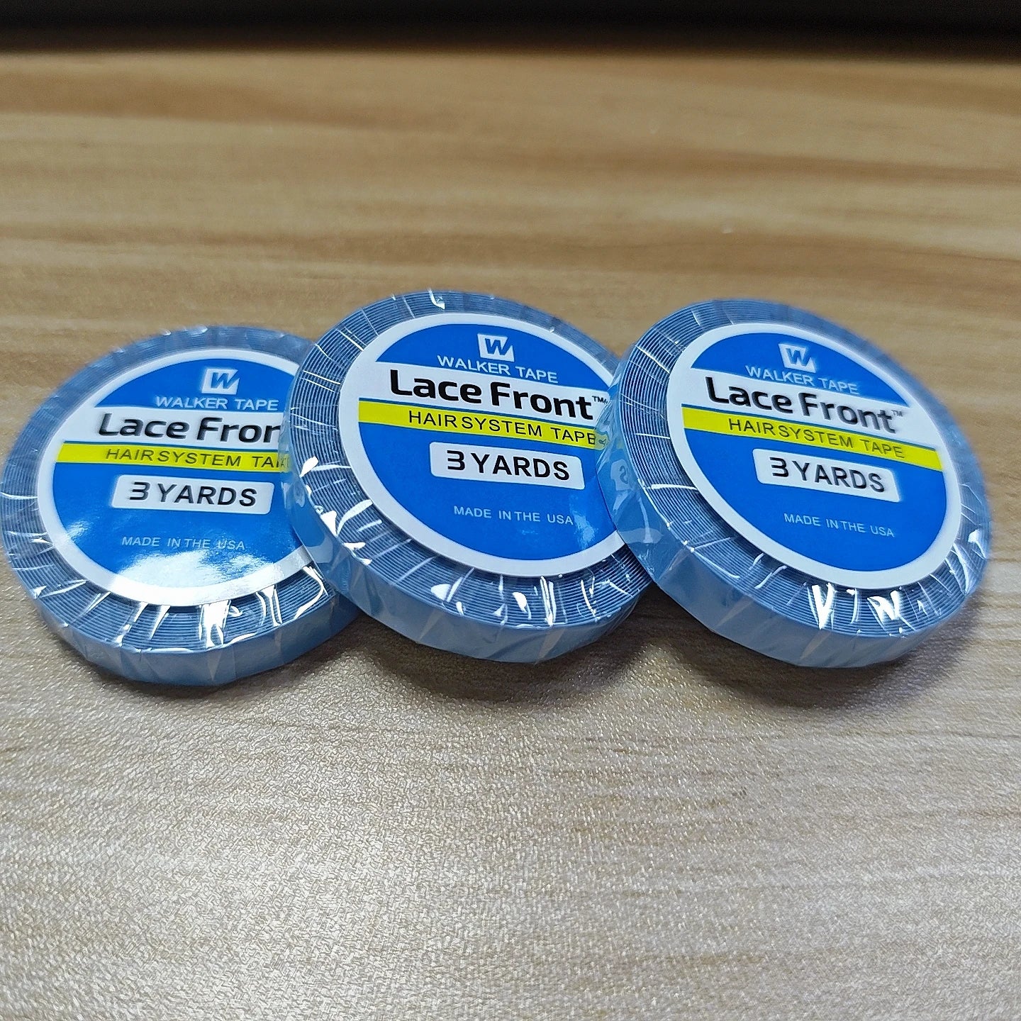 1/2/3 Roll 3 Yards*0.8 CM Super Hair Blue Tape Double-Sided Adhesive Tape for Hair Extension/Lace Wig/Toupee