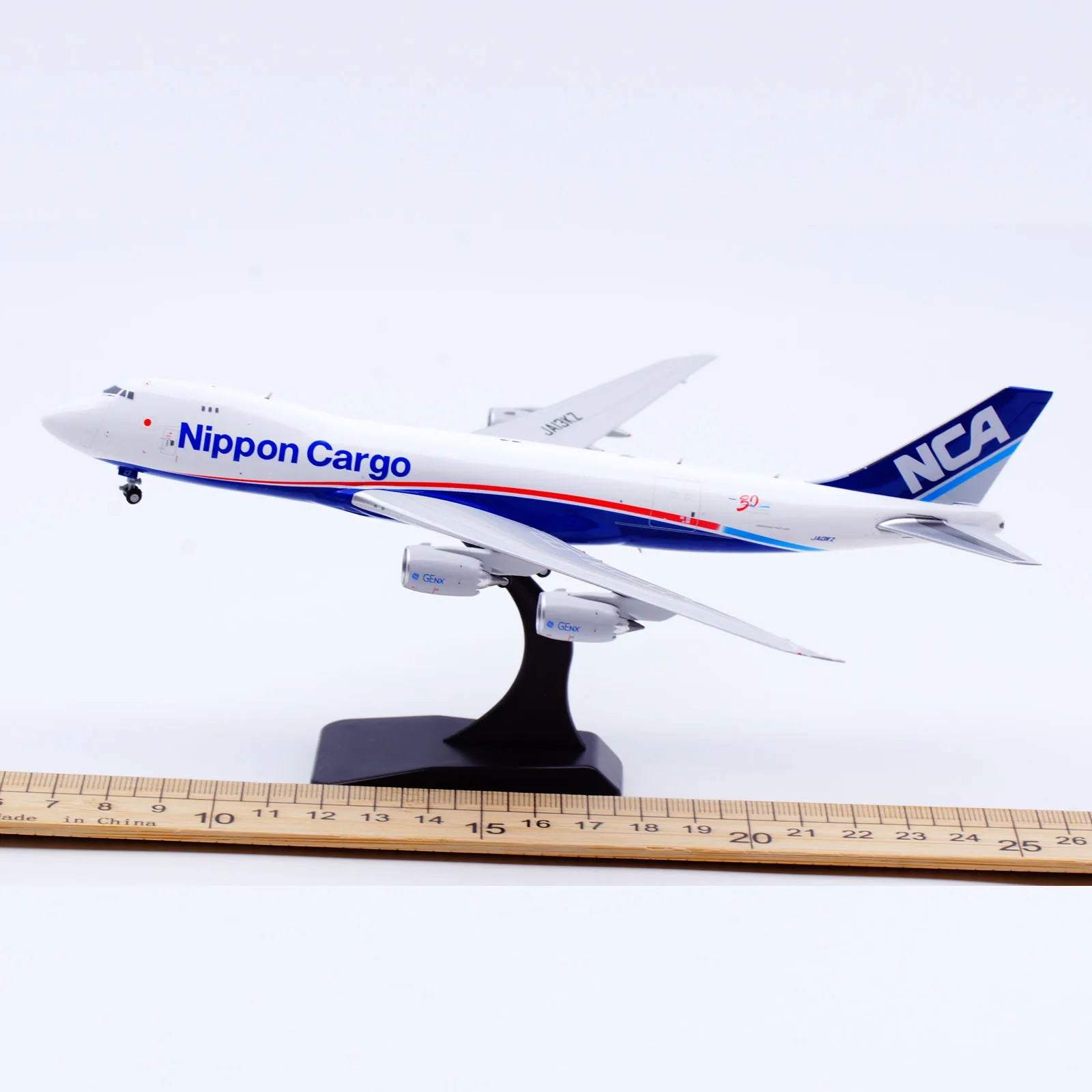 EW4748013 Alloy Collectible Plane Gift JC Wings 1:400 Nippon Cargo Airlines Boeing B747-8F Diecast Aircraft Jet Model JA13KZ