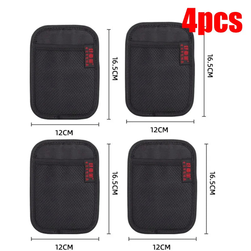 1-4pcs Car storage net bag, multi-functional storage net bag, car interior organizer, mobile phone key storage