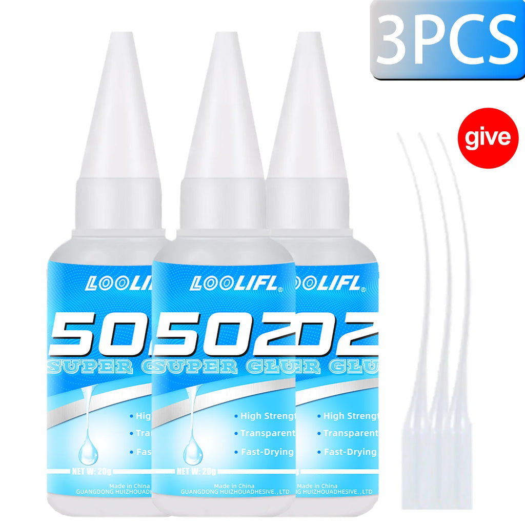 6PCS 502 Super Adhesive Multi Functional Adhesive, Used for Metal, Plastic, Daily Maintenance, DIY, and Small-Scale Process Repa