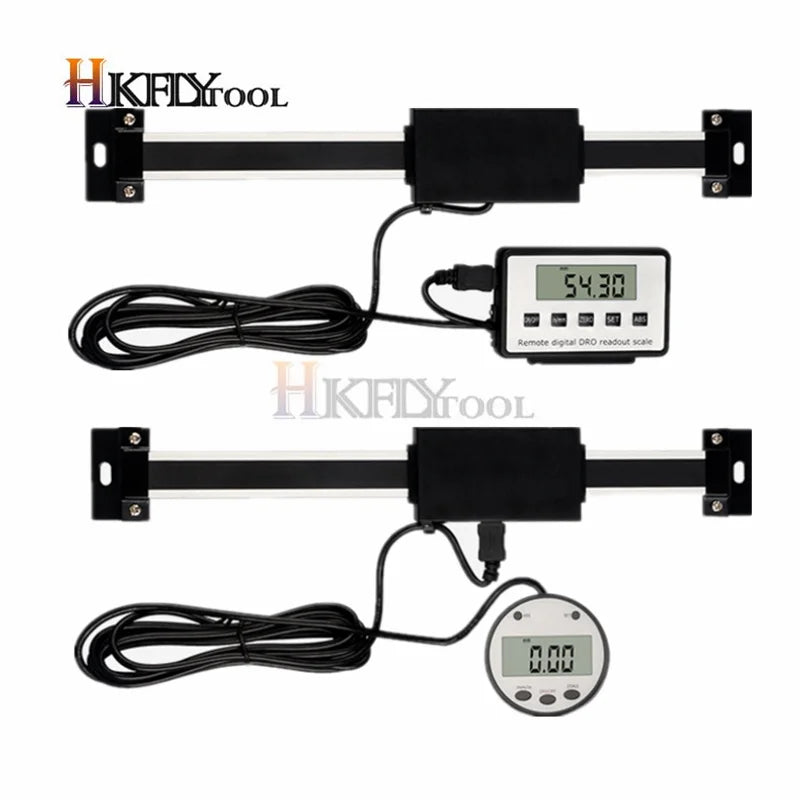 0-150/200/300/400/500mm 0.01 mm DRO Magnetic Remote Digital Readout Digital Linear Scale External Display Measuring Tool