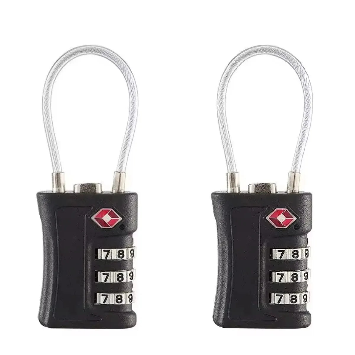 TSA Customs Lock 3 Digits Travel Password Changeable Lock Digital Lock Zinc Alloy Suitcase Luggage Anti-theft Lock for Airplane