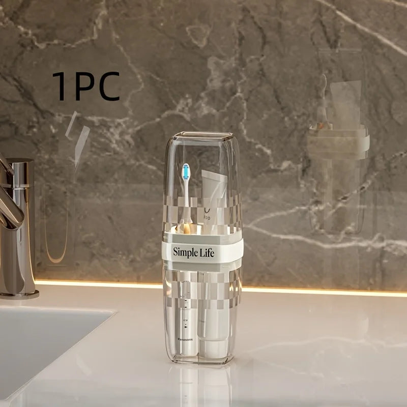 Portable Toothpaste Toothbrush Protect Holder Case Travel Camping Storage Box Protect Toothbrush Toothpaste from Dirt and Damage