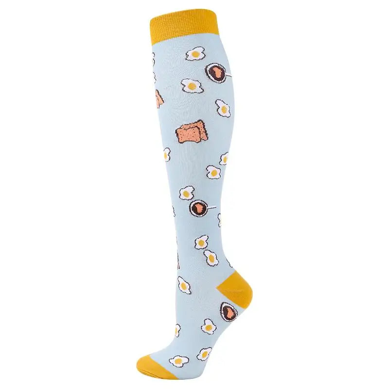 Compression Socks for Men and Women Medical Althetic Diabetes Varicose Veins Sports Socks for Running Cycling Travel Flight