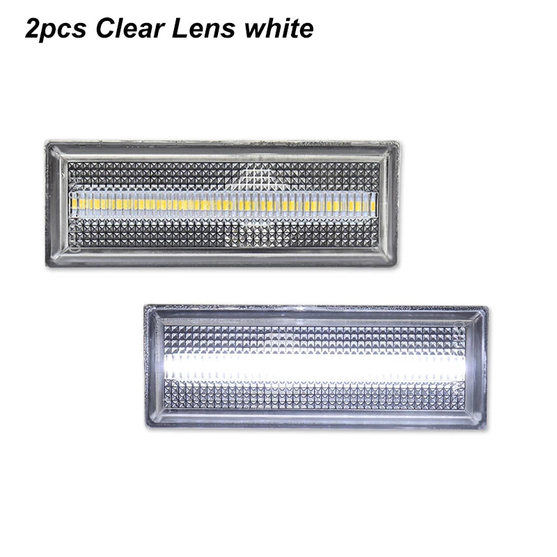 iJDM For 1981-1988 Oldsmobile Cutlass 442 Front & Rear LED Side Marker Light Fender Lamp Assembly Parking/Driving/Turn Signal