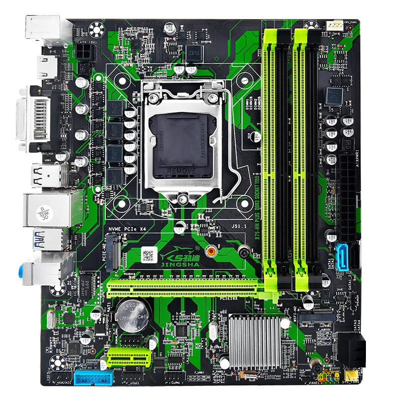 B75 HM Motherboard Supports Dual-channel DDR3 RAM E3 V1 V2 Intel Core 2/3 Gen CPU LGA1155 for Gaming Computer USB 3.0 SATA 3.0