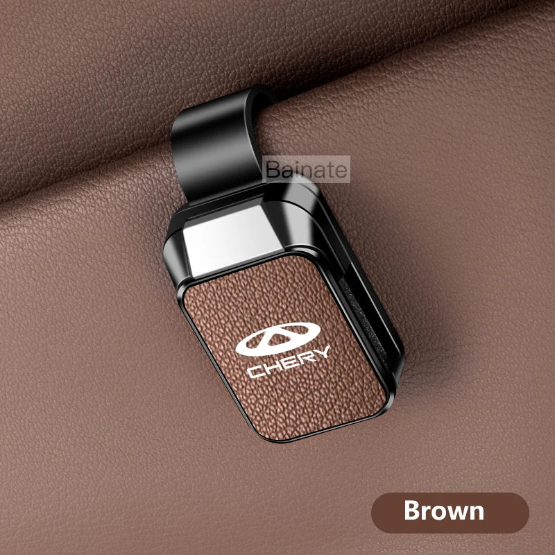 Car Sun Visor Glasses Case Storage, Leather Sunshade Sunglasses Holder, For CHERY TIGGO 5 4 TIGGO7 PRO TIGGO8 Plus ARRIZO 6 8
