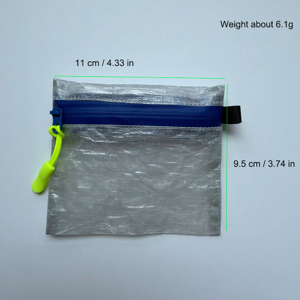 DCF Mini Storage Bag Ultralight YKK Zipper Pouch Coin Wallet Outdoor Camping Hiking Waterproof Orgainizer Sack For Earphone